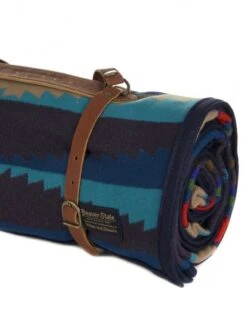 Pendleton Jacquard Unnap Robe in Aegean with Leather Carrier - Versatile Travel Robe & Blanket 7 Pendleton Jacquard Unnap Robe in Aegean with Leather Carrier - Versatile Travel Robe & Blanket -Fatbuddha Store jacquard unnap robe w carrier aegean p13160 52233 medium