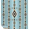 Slowtide Journey Fleece Blanket Light Blue Aztec - Reversible Recycled Throw -Fatbuddha Store journey fleece blanket light blue p33418 118213 medium
