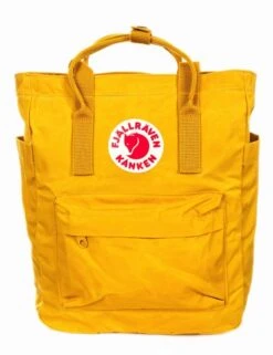 Fjallraven Kanken 14L Totepack - Ochre – Convertible 13" Laptop Backpack & Shoulder Bag -Fatbuddha Store kanken 14l totepack ochre p26515 93525 medium