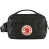 Fjallraven Kanken 2L Hip Pack - Black Durable Vinylon F Compact Waist Bag -Fatbuddha Store kanken 2l hip pack black p26342 119460 medium