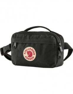 Fjallraven Kanken 2L Hip Pack - Black Durable Vinylon F Compact Waist Bag -Fatbuddha Store kanken 2l hip pack black p26342 119462 medium