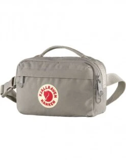 Fjallraven Kanken Hip Pack - Fog Grey Compact 2L Travel Waist Bag -Fatbuddha Store kanken 2l hip pack fog p26339 119413 medium
