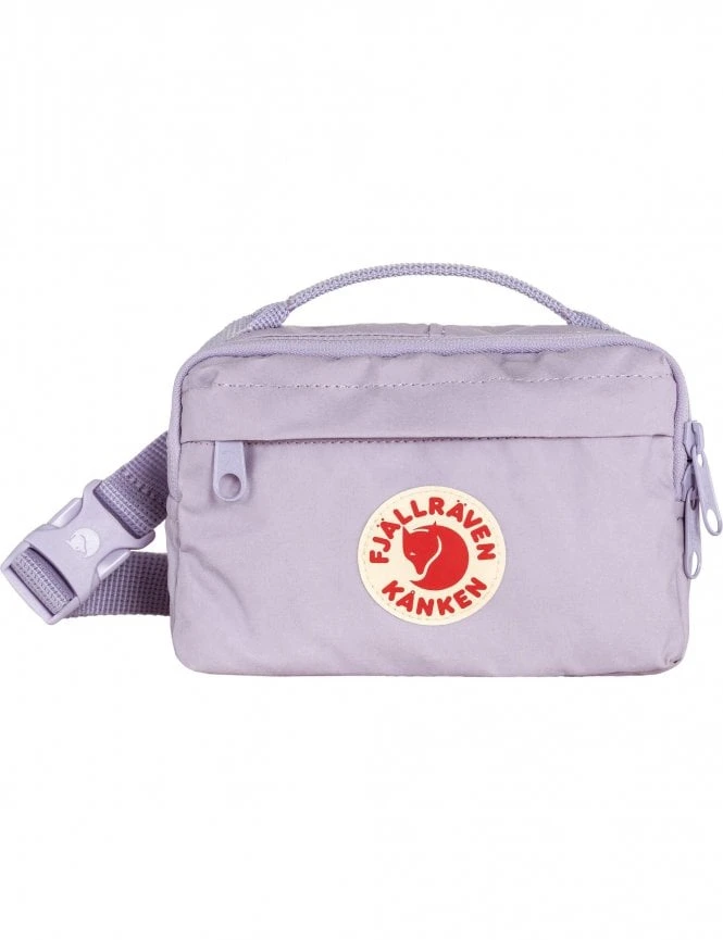 Fjallraven Kanken Hip Pack - Pastel Lavender - Durable 2L Waist Bag with Arctic Fox Logo 3 Fjallraven Kanken Hip Pack - Pastel Lavender - Durable 2L Waist Bag with Arctic Fox Logo