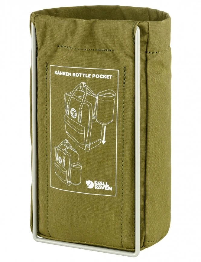 Fjallraven Kanken Bottle Pocket - Foliage Green Expandable Side Accessory 4 Fjallraven Kanken Bottle Pocket - Foliage Green Expandable Side Accessory - Image 2