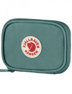 Fjallraven Kanken Card Wallet Frost Green - Durable G-1000 Zip Wallet -Fatbuddha Store kanken card wallet frost green p22025 120077 medium