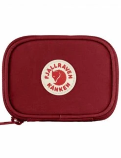 Fjallraven Kanken Card Wallet – Ox Red – G-1000 HeavyDuty Eco S Zip Wallet