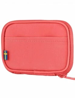 Fjallraven Kanken Card Wallet - Peach Pink - G-1000 HeavyDuty Eco Zip Wallet -Fatbuddha Store kanken card wallet peach pink p22020 120030 medium