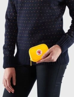 Fjallraven Kanken Card Wallet - Peach Pink - G-1000 HeavyDuty Eco Zip Wallet -Fatbuddha Store kanken card wallet peach pink p22020 120032 medium