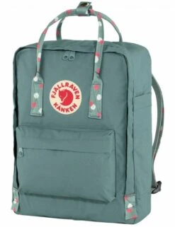 Fjallraven Kanken Classic Backpack - Frost Green with Multi-Color Confetti Pattern Straps -Fatbuddha Store kanken classic backpack frost green confetti pattern p32970 120513 medium