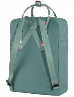 Fjallraven Kanken Classic Backpack - Frost Green with Multi-Color Confetti Pattern Straps -Fatbuddha Store kanken classic backpack frost green confetti pattern p32970 120514 medium
