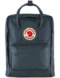 Fjallraven Kanken Classic Backpack - Navy Blue Durable Canvas Daypack