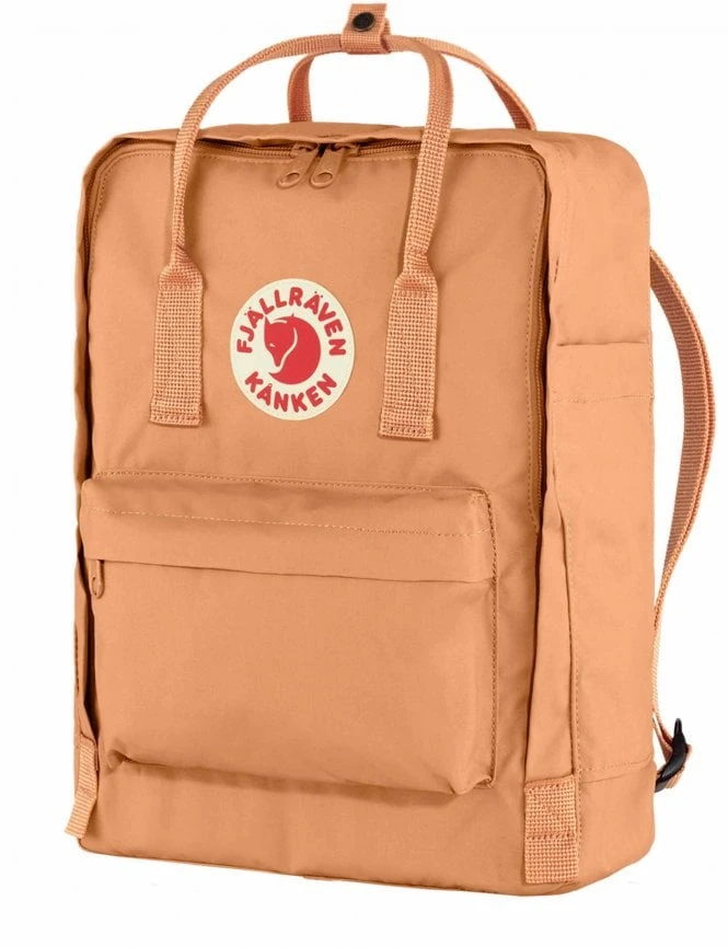 Fjallraven Kanken Classic Backpack - Peach Sand Iconic Canvas Daypack 4 Fjallraven Kanken Classic Backpack - Peach Sand Iconic Canvas Daypack - Image 2