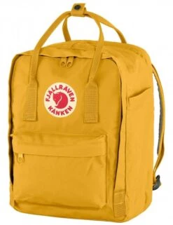 Fjallraven Kanken 13" Laptop Backpack - Ochre Yellow Classic Swedish Rucksack -Fatbuddha Store kanken laptop backpack 13 ochre p33459 112458 medium