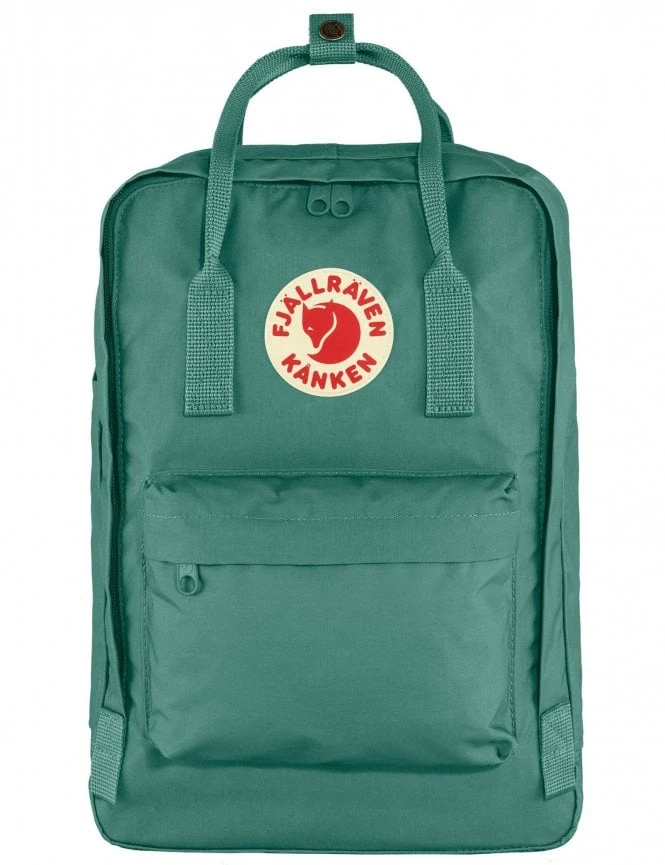 Fjallraven Kanken 15" Laptop Backpack - Frost Green Padded Straps Commuter Bag 3 Fjallraven Kanken 15" Laptop Backpack - Frost Green Padded Straps Commuter Bag