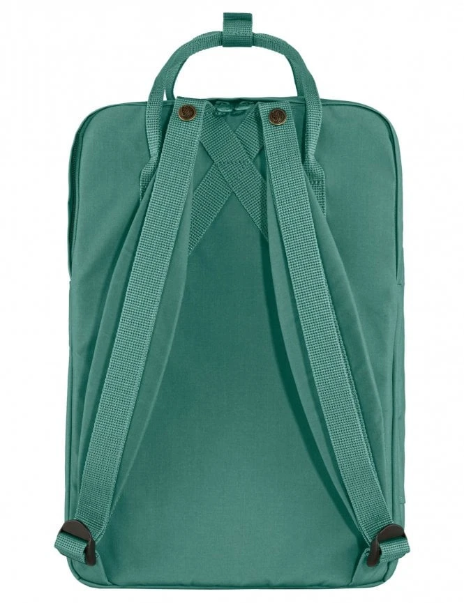 Fjallraven Kanken 15" Laptop Backpack - Frost Green Padded Straps Commuter Bag 4 Fjallraven Kanken 15" Laptop Backpack - Frost Green Padded Straps Commuter Bag - Image 2