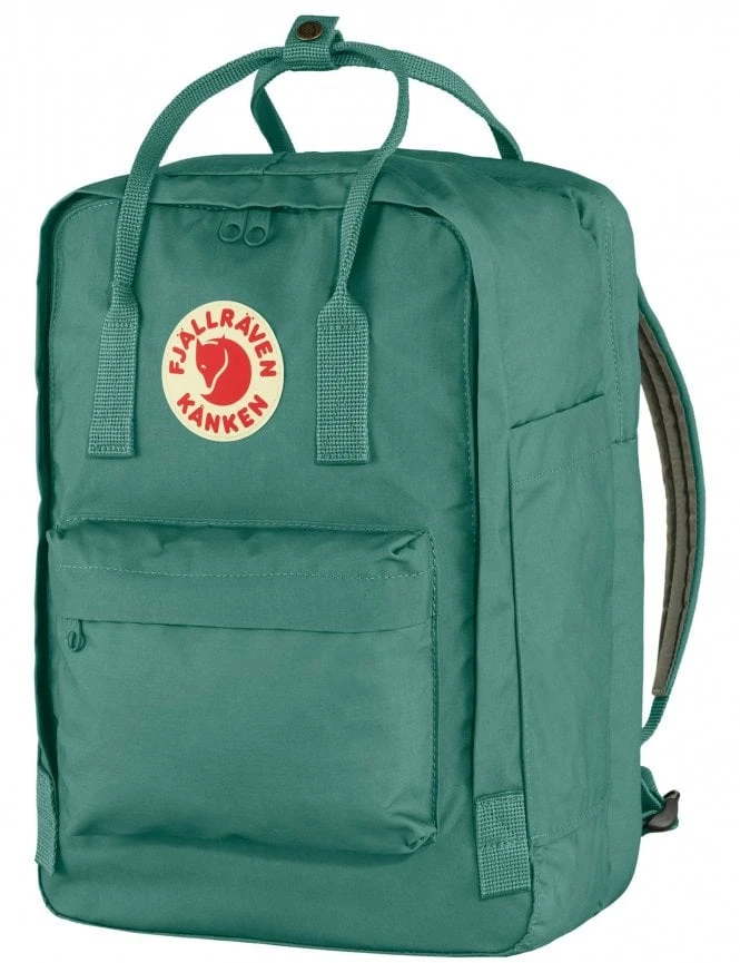 Fjallraven Kanken 15" Laptop Backpack - Frost Green Padded Straps Commuter Bag 5 Fjallraven Kanken 15" Laptop Backpack - Frost Green Padded Straps Commuter Bag - Image 3