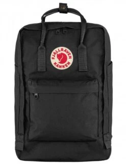 Fjallraven Kanken Laptop 17" Backpack - All Black Weatherproof Tech Bag