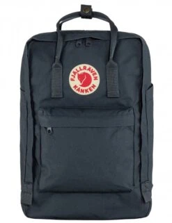 Fjallraven Kanken 17" Laptop Backpack - Navy Blue Water-Resistant Padded Tech Bag