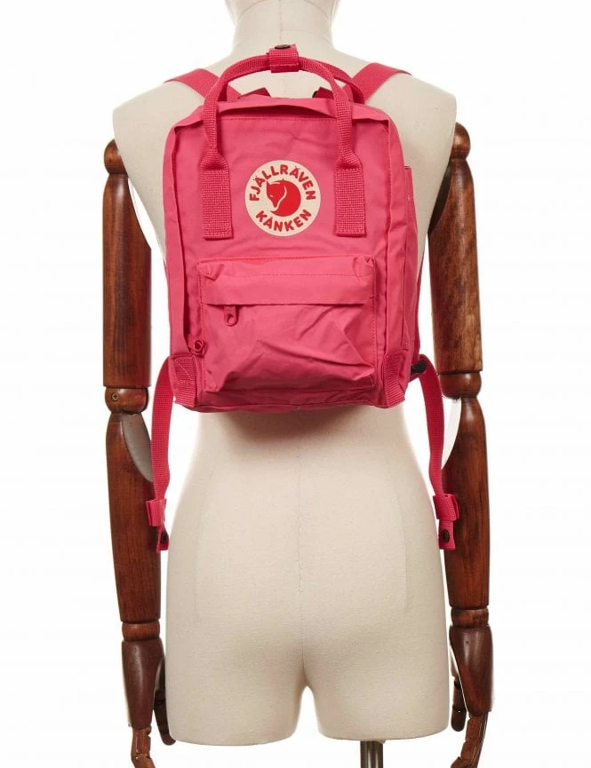 Fjallraven Kanken Mini Backpack – Flamingo Pink Durable Small Travel Bag 4 Fjallraven Kanken Mini Backpack – Flamingo Pink Durable Small Travel Bag - Image 2