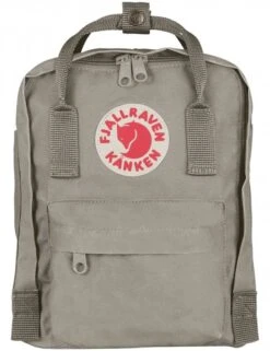 Fjallraven Kanken Mini Backpack in Fog – Lightweight Water-Resistant Everyday Daypack
