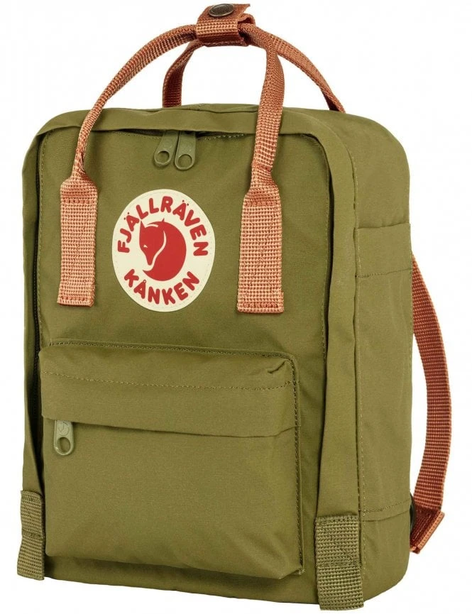 Fjallraven Kanken Mini Backpack – Foliage Green and Peach Sand Two-Tone Small Daypack 6 Fjallraven Kanken Mini Backpack – Foliage Green and Peach Sand Two-Tone Small Daypack - Image 4