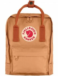 Fjallraven Kanken Mini Backpack – Peach Sand with Terracotta Brown Accents