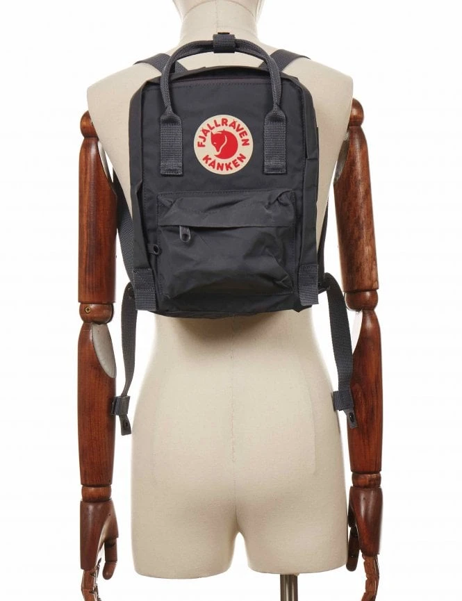 Fjallraven Kanken Mini Backpack - Super Grey Durable Lightweight Everyday Bag 4 Fjallraven Kanken Mini Backpack - Super Grey Durable Lightweight Everyday Bag - Image 2