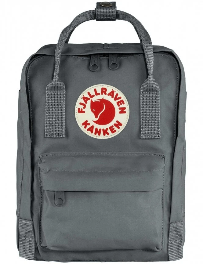 Fjallraven Kanken Mini Backpack - Super Grey Durable Lightweight Everyday Bag 3 Fjallraven Kanken Mini Backpack - Super Grey Durable Lightweight Everyday Bag