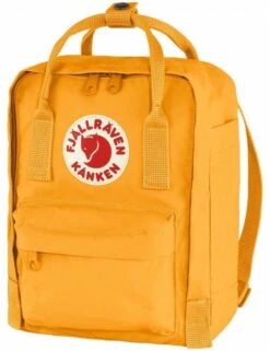 Fjallraven Kanken Mini Backpack - Warm Yellow Durable Vinylon F Daypack -Fatbuddha Store kanken mini backpack warm yellow p29186 119524 medium