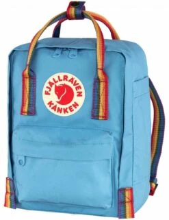 Fjallraven Kanken Mini Air Blue with Rainbow Straps – Iconic Logo Water-Resistant Daypack 14 Fjallraven Kanken Mini Air Blue with Rainbow Straps – Iconic Logo Water-Resistant Daypack -Fatbuddha Store kanken mini rainbow backpack air blue rainbow pattern p28155 119723 medium