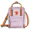 Fjallraven Kanken Sling Rainbow 2.5L Bag – Pastel Lavender with Multi-Color Webbing -Fatbuddha Store kanken sling rainbow 2 5l bag pastel lavender p35475 116829 medium