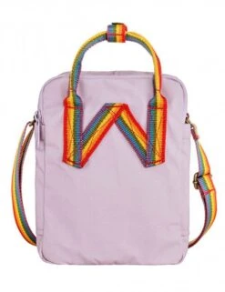 Fjallraven Kanken Sling Rainbow 2.5L Bag – Pastel Lavender with Multi-Color Webbing -Fatbuddha Store kanken sling rainbow 2 5l bag pastel lavender p35475 116831 medium
