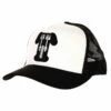 Triumph Kerosene Trucker Hat - Black/New Bone 'T' Logo Embroidery Curved Bill -Fatbuddha Store kerosene trucker hat black new bone p29504 101112 medium