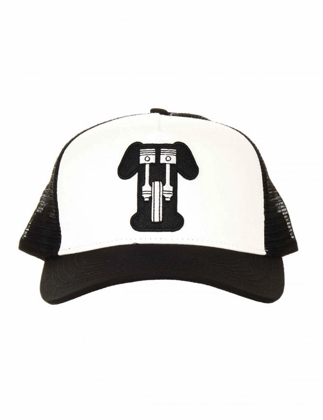 Triumph Kerosene Trucker Hat - Black/New Bone 'T' Logo Embroidery Curved Bill 4 Triumph Kerosene Trucker Hat - Black/New Bone 'T' Logo Embroidery Curved Bill - Image 2