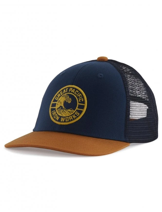 Patagonia Kids' Trucker Hat - GPIW Crest: Stone Blue 3 Patagonia Kids' Trucker Hat - GPIW Crest: Stone Blue