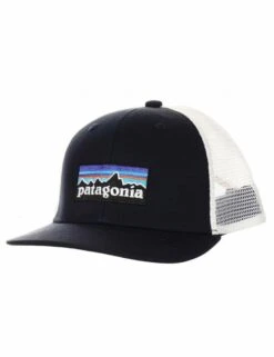 Patagonia Kids' Trucker Hat - P6 Logo: Navy Blue