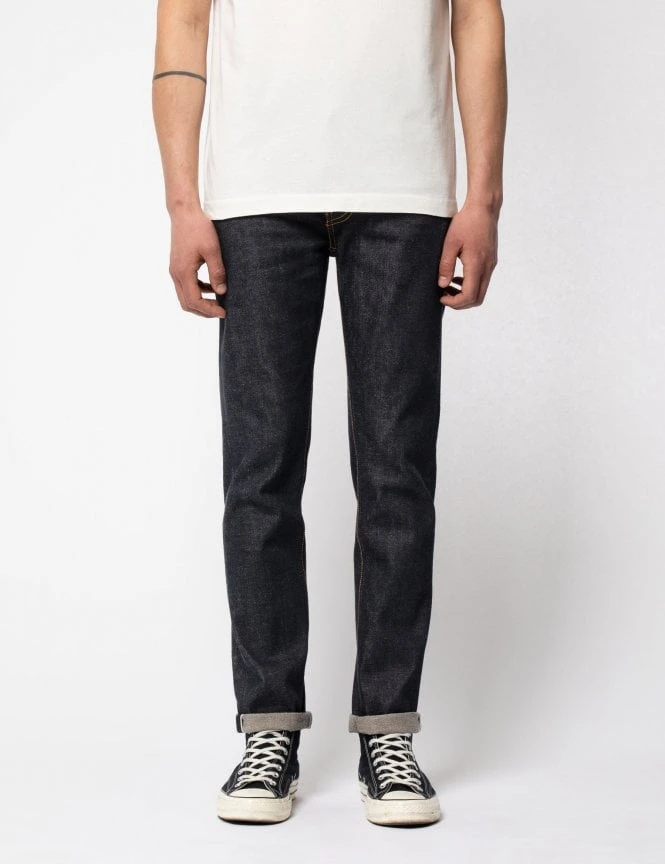 Nudie Jeans Lean Dean Selvedge Jeans - Dry True 5 Nudie Jeans Lean Dean Selvedge Jeans - Dry True - Image 3