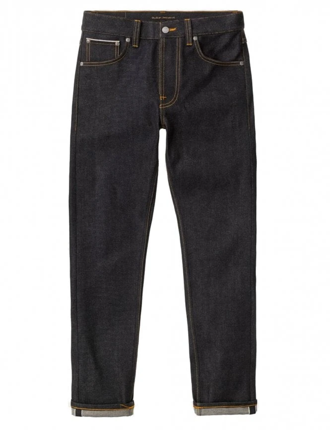 Nudie Jeans Lean Dean Selvedge Jeans - Dry True 3 Nudie Jeans Lean Dean Selvedge Jeans - Dry True