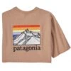 Patagonia Line Logo Ridge Pocket Responsibili-Tee - Dark Camel -Fatbuddha Store line logo ridge pocket responsibili tee dark camel p32540 121298 medium