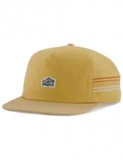 Patagonia Surfboard Yellow Line Logo Ridge Stripe – 5-Panel Curved Bill Organic Cotton Funfarer Cap