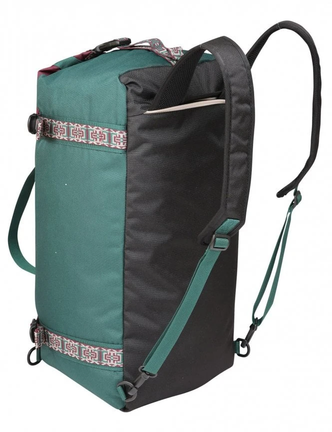 KAVU Little Feller Duffle Backpack – Hemlock Grove Green with Patterned Webbing 4 KAVU Little Feller Duffle Backpack – Hemlock Grove Green with Patterned Webbing - Image 2