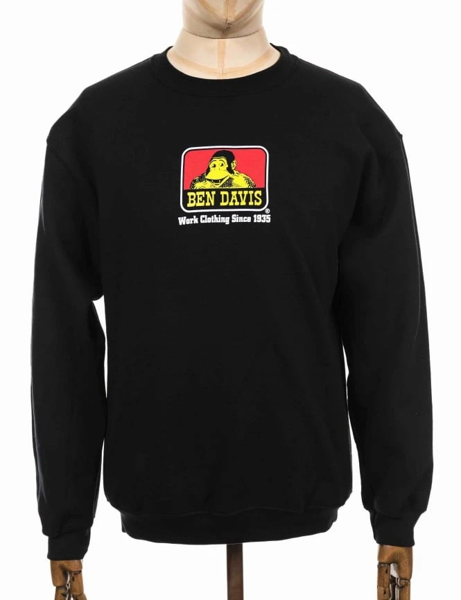 Logo Crew Sweat - Black 3 Logo Crew Sweat - Black