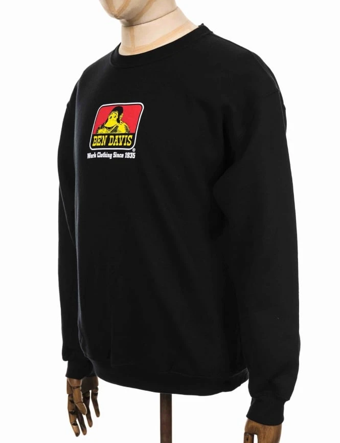 Logo Crew Sweat - Black 4 Logo Crew Sweat - Black - Image 2