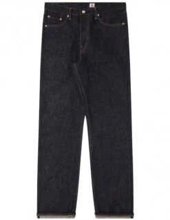 Loose Straight Rainbow Selvedge Jeans - Blue Unwashed