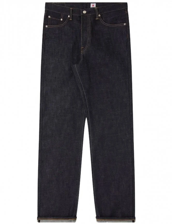 Loose Straight Rainbow Selvedge Jeans - Blue Unwashed 3 Loose Straight Rainbow Selvedge Jeans - Blue Unwashed