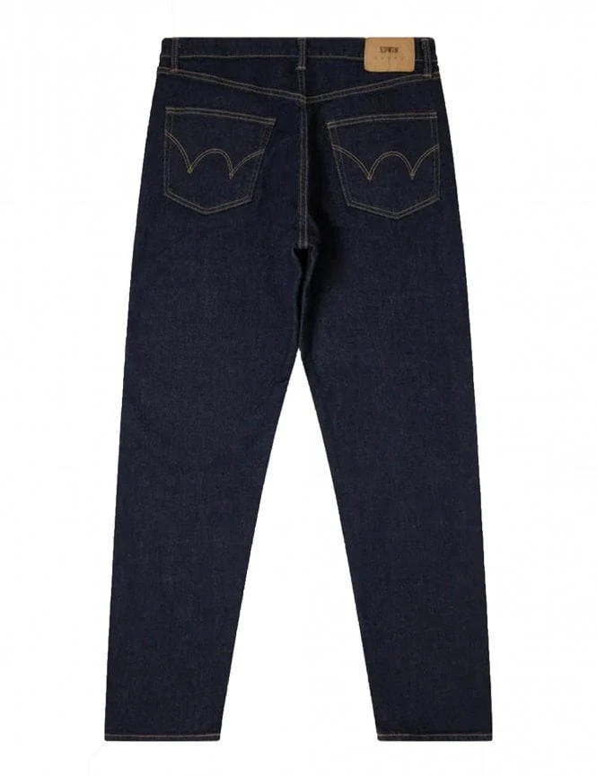 Loose Tapered Kaihara Stretch Jeans - Blue Rinsed 4 Loose Tapered Kaihara Stretch Jeans - Blue Rinsed - Image 2