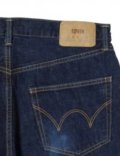 Loose Tapered Rainbow Selvedge Jeans - Blue Dark Used Wash -Fatbuddha Store loose tapered rainbow selvedge jeans blue dark used wash p31478 110789 medium