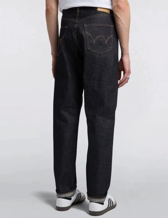 Loose Tapered Rainbow Selvedge Jeans - Blue Unwashed 6 Loose Tapered Rainbow Selvedge Jeans - Blue Unwashed - Image 4