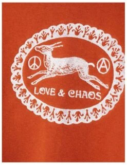 Obey Clothing Love & Chaos Crew Sweat - Ginger -Fatbuddha Store love chaos crew sweat ginger p30672 105559 medium