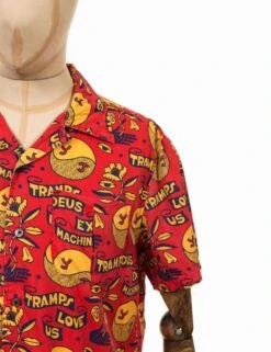 Deus Ex Machina Love Tramp Shirt - Red Molten -Fatbuddha Store love tramp shirt red molten p26232 91618 medium